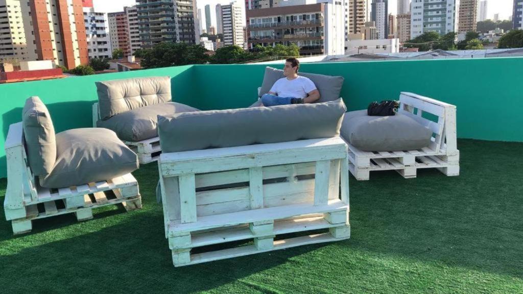 Na Praia Hostel Joao Pessoa Bagian luar foto